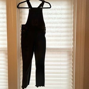 🐼 Black Denim Girls Overalls